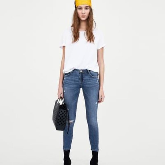 Zara | Jeans | Zara Trafaluc Lowrisepushup Curves Jeans Nwt | Poshmark